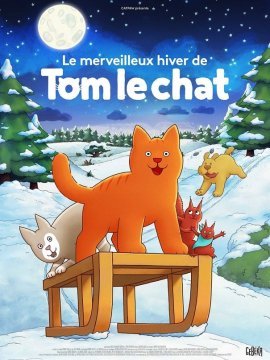 affiche du film Le merveilleux hiver de Tom le chat